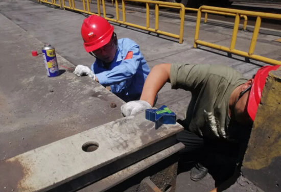 昆山客戶問(wèn)題地磅維修改造升級(jí) 由80噸提升至100噸